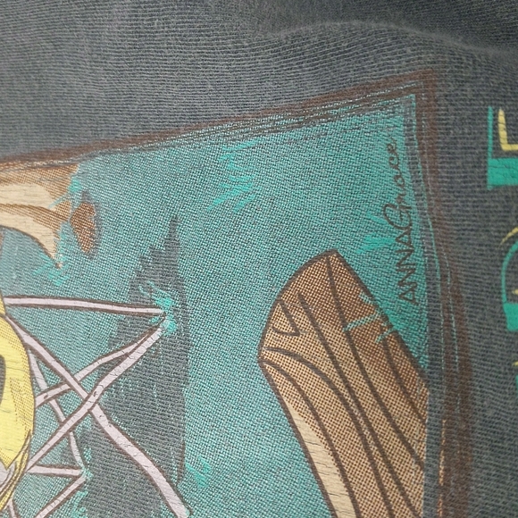 Anna Grace Outdoor Camping Themed Long Sleeve Green T-Shirt Size Medium - Picture 7 of 9